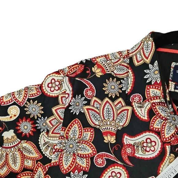 Silver Stone‎ Floral Collection Men's Modern Fit Button Down Shirt Size X Large - Picture 6 of 8